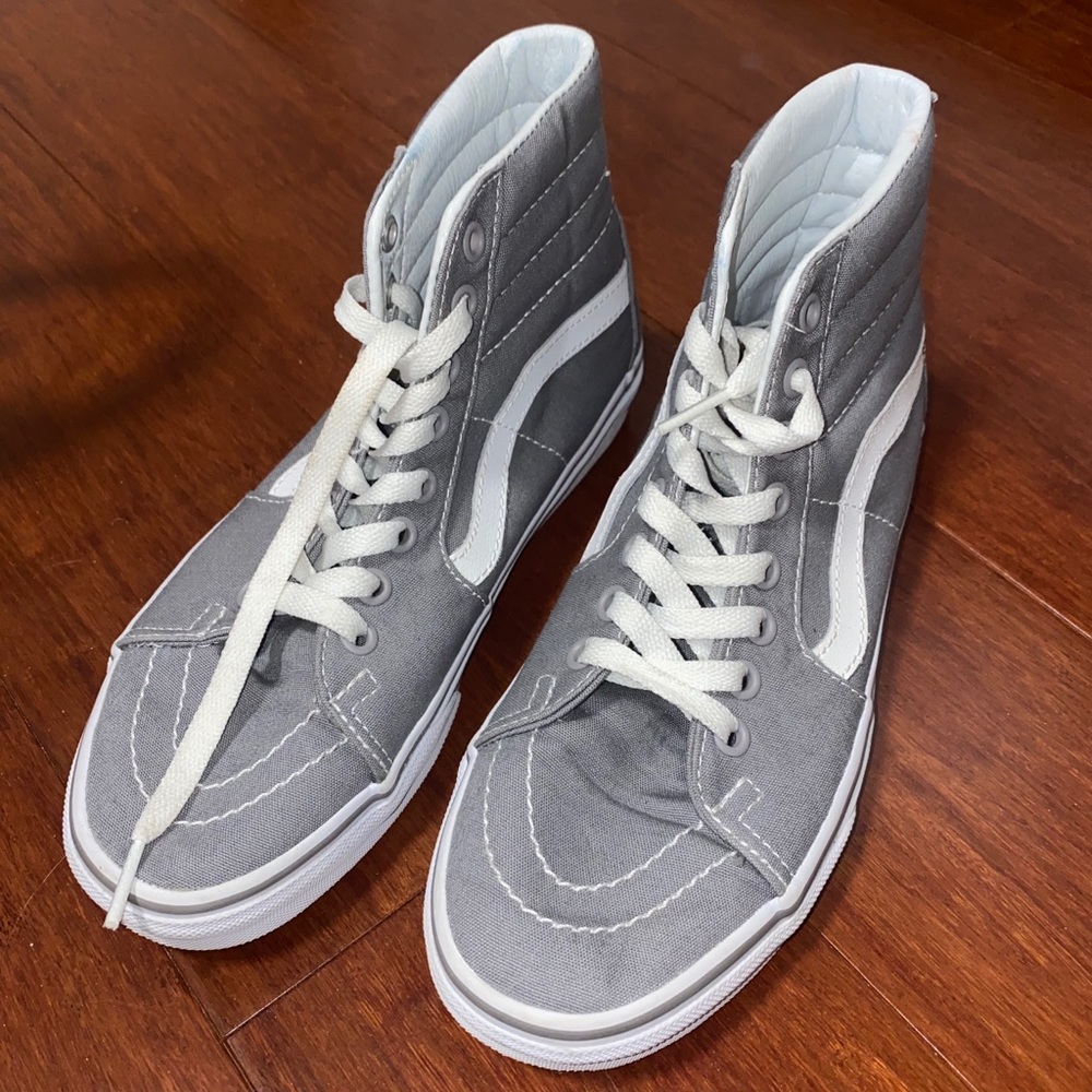 high top gray vans